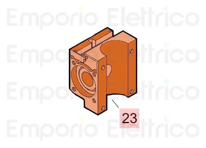 faac Ersatzteil des Gehäuses mit Entriegelung m.760 7160505