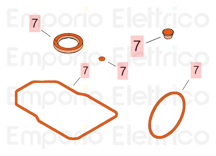 faac Ersatzteil der Packung der Dichtung roller-770 63003368