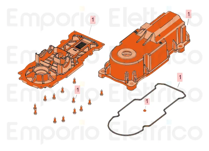 faac Ersatzteil 770n bodies group 63003370 (new code 63003369)