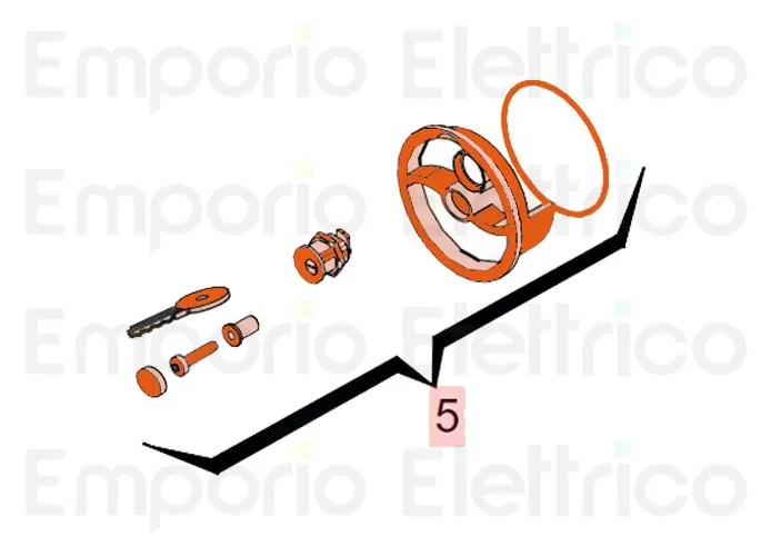 faac Ersatzteil des Knopfes für Entriegelung 740/741 + Kappe 729014
