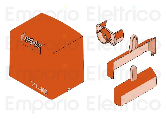 faac Ersatzteil der Abdeckungsgruppe und Schutzabdeckung 740/7 63003321