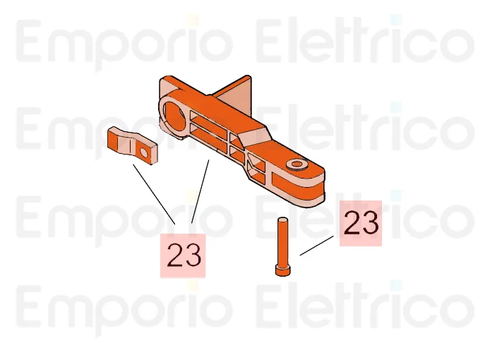 faac Ersatzteil der Gruppe des Entriegelungshebels 746/844 63003339