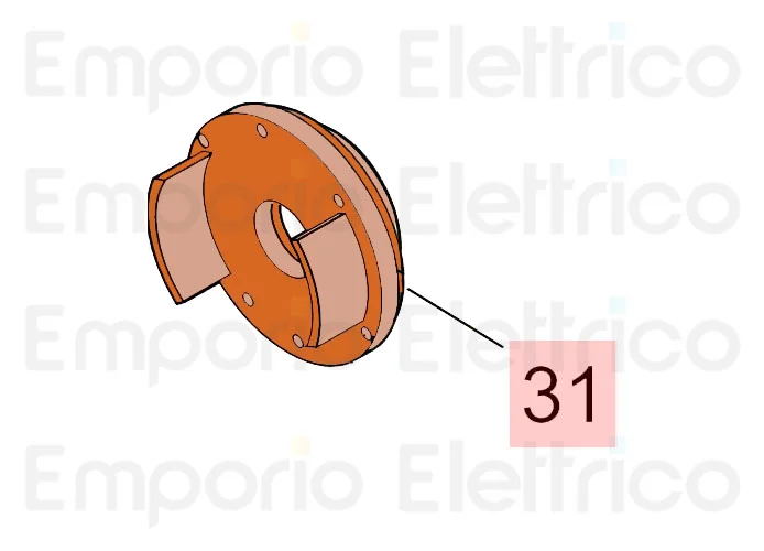 faac Ersatzteil des seitlichen Flansches für Getriebemotor 746-844new 71707615