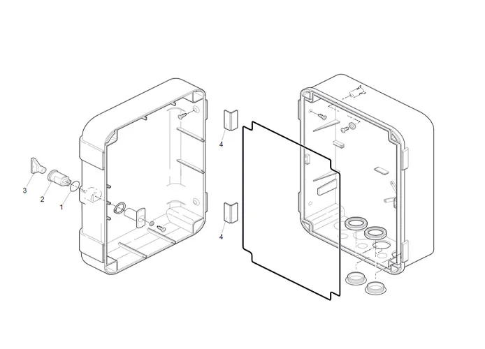 faac Seite Ersatzteile für 750 l-m Box