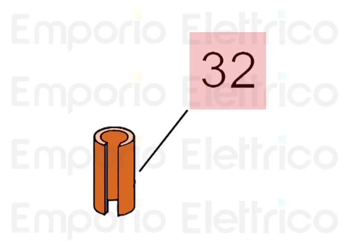 faac Ersatzteil des elektrischen Steckers 10 x35 sp.0,8 7061135
