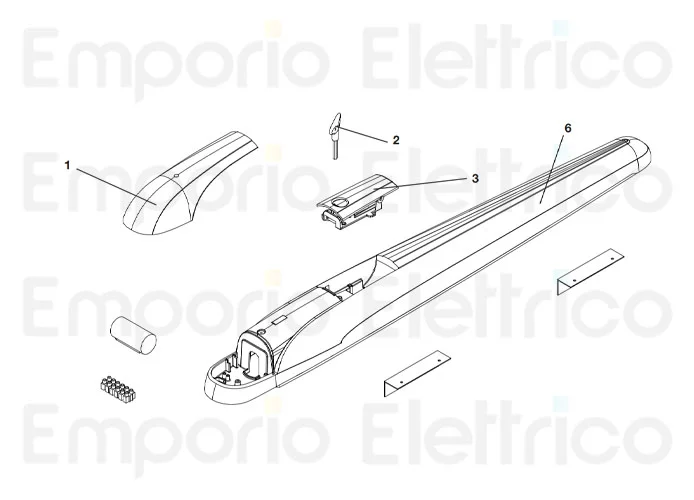 beninca Ersatzteil der lackierten oberen Abdeckung bob5 für bob5024 9686635