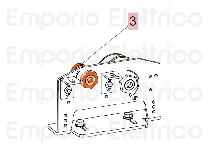 faac Ersatzteil der Grüppe für Stützrolle 930 7061545