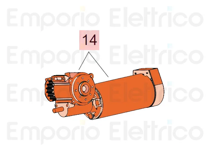 faac Ersatzteil Motor mit Getriebe + Riemenscheibe 940 7700155