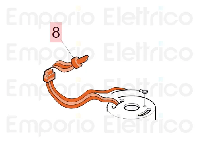 faac Ersatzteil des elektrischen Kabels mt.1.2 ohne Motorschutzschalter 7514225
