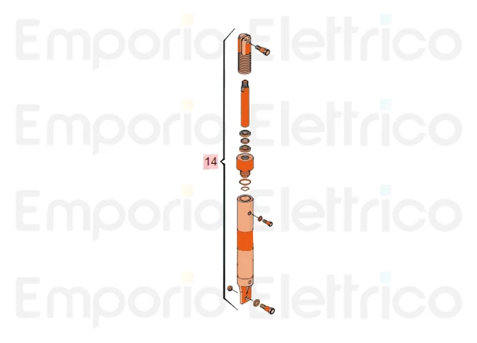 faac Ersatzteil des Zylinders 620 mit Gabel filet 63003417