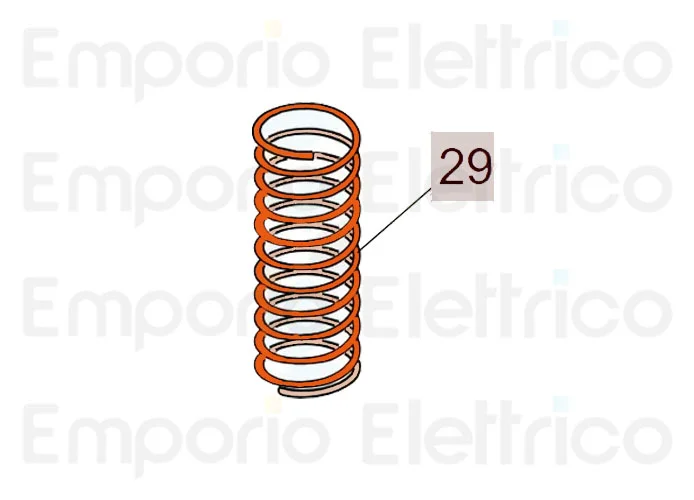 faac Ersatzteil der Feder mt 2,5 Leiste/ mt 2,5/ mt 2 Hecke 7210695