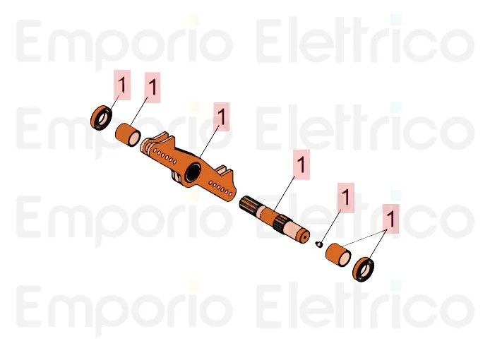 faac Ersatzteil der kompletten Gruppe der Bewegung b680h 63003306