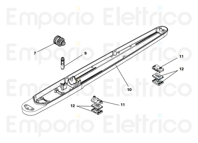 beninca Ersatzteil des Endschalters für bob50 für bob5024 9686640