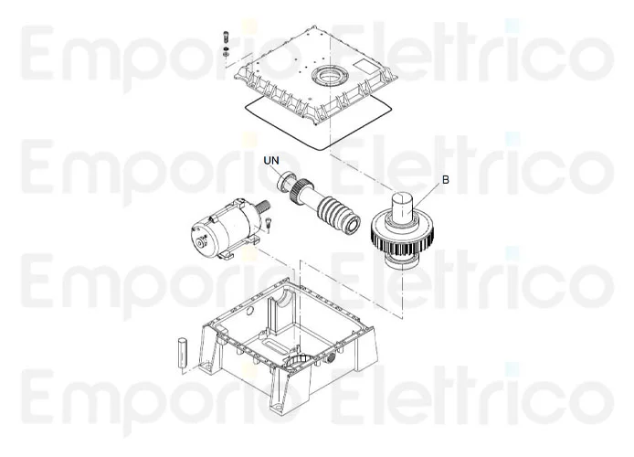 beninca Ersatzteil des elektrischen Motors für du.350nve 9688195