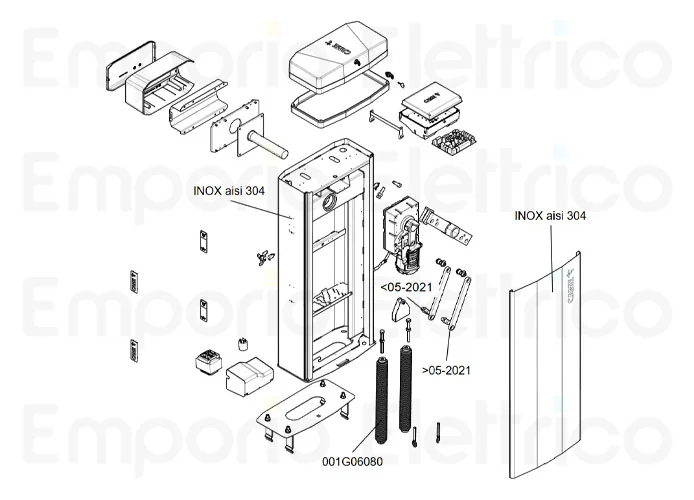 came spare parts page for barriers ggt80ax4