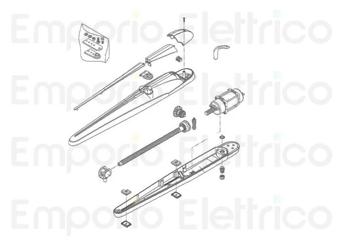 beninca ricambio vite s.f. x bob assemblata per bob 9686871