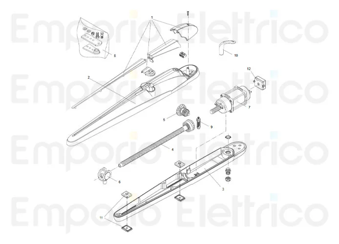 beninca bob21mae-115 motor spare parts page