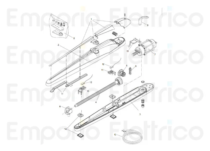 beninca bob24 motor spare parts page