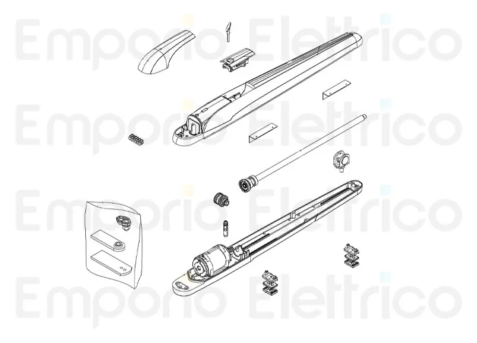 beninca ricambio motore per bob5 230v con carter inf per bob50m 9688199