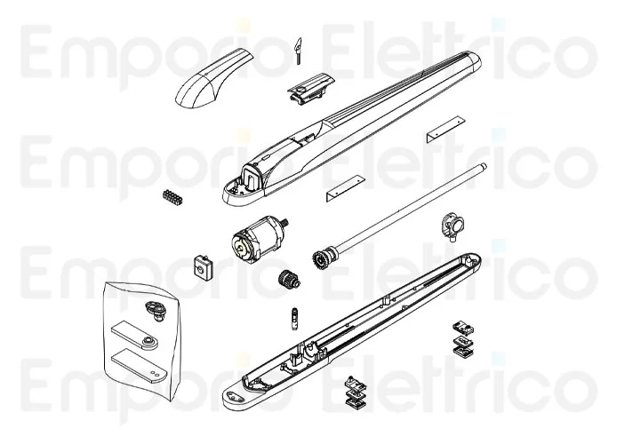 beninca spare part painted lower carter bob50 dark for bob50me.dk 968600695