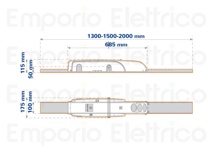 genius motoréducteur irréversible euro breeze 06 c lento sb/dx 230v (ex 6120038) 6120054