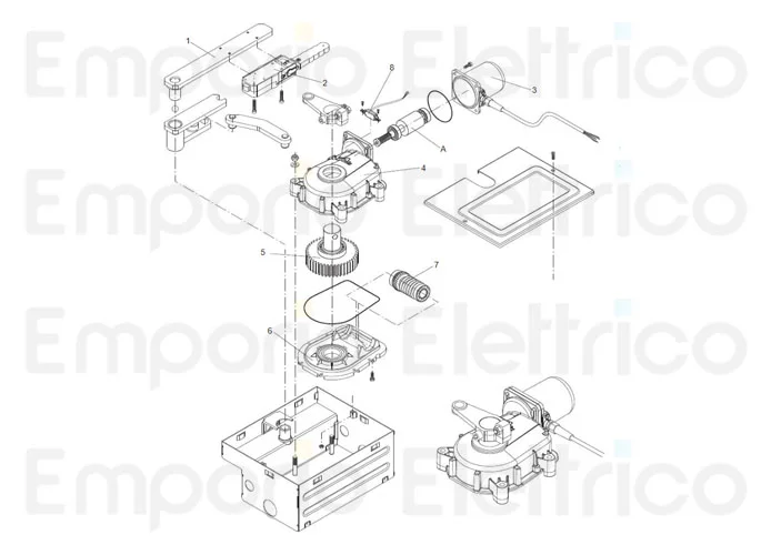 beninca spare parts page for motor du.it14nve