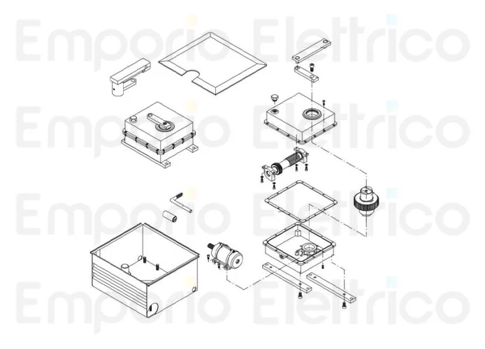 beninca spare parts page for motor du.350
