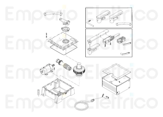 beninca page spare parts for motor du.350nge