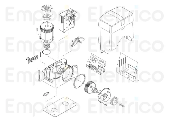 beninca spare part electrical brake for bull.he reverse 968601864
