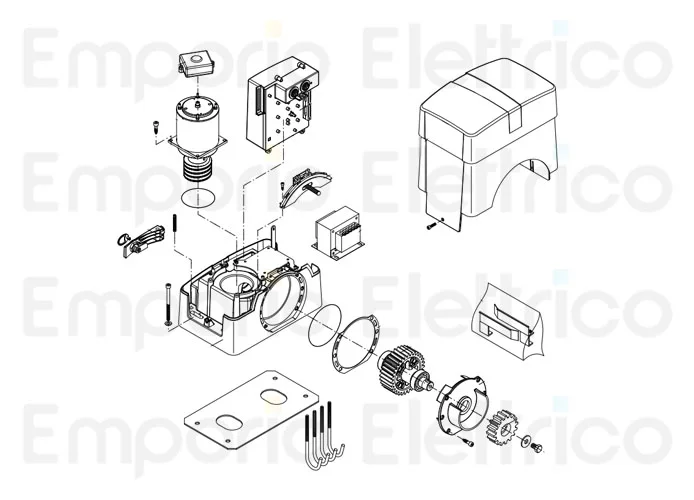 beninca page spare parts for motor bull1024esa
