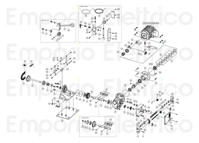 fadini spare part vertical base mod. 200/14 for mec 200 200167