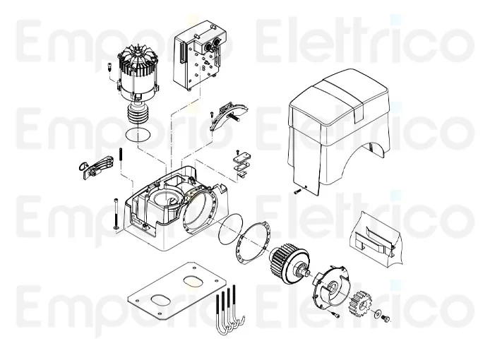 beninca spare part encoder card for bull10m/15m/20m-5m/8m 9686332