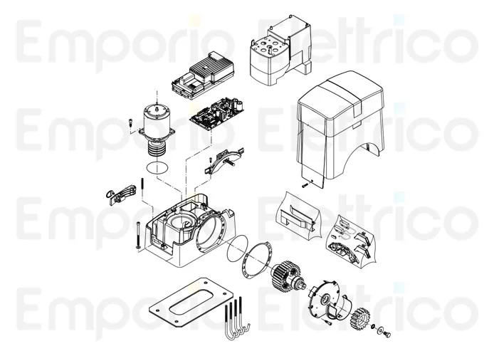 beninca spare parts page for motor bull1524se