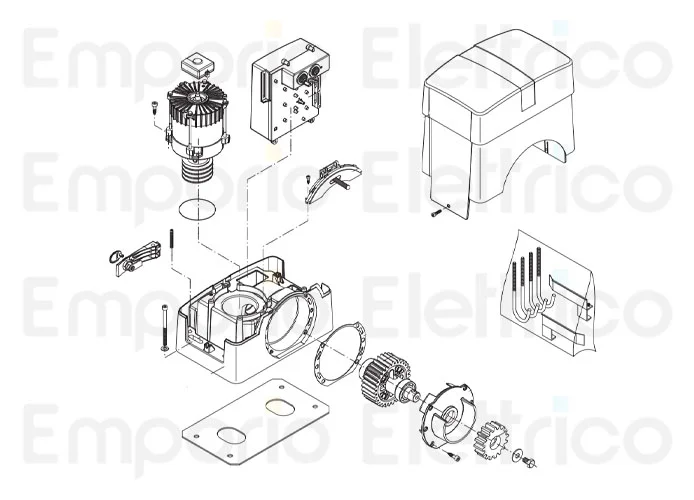 beninca spare parts page for motor bull15m 5b