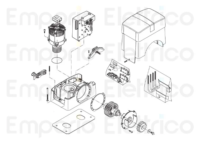 beninca spare parts page for motor bull15m.s 5b