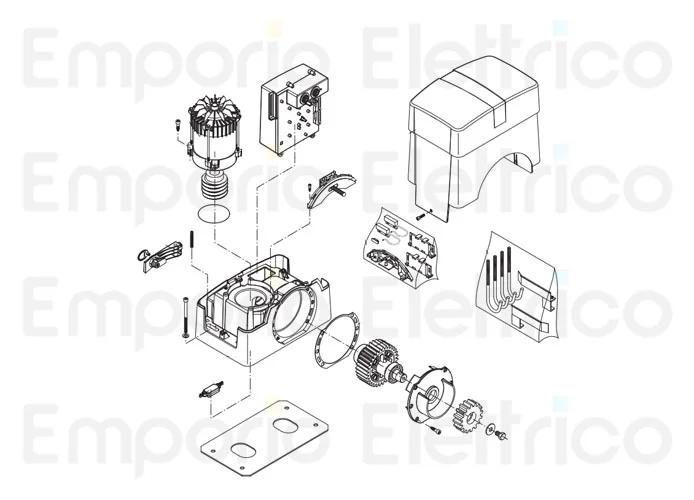 beninca spare parts page for motor bull20 hea-115