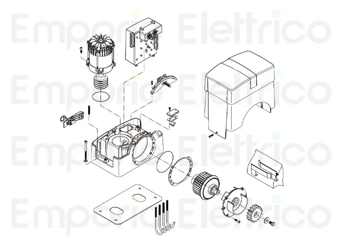 beninca spare parts page for motor bull20m