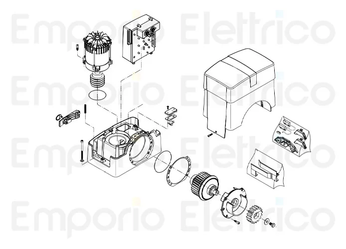 beninca spare parts page for motor bull20m.s