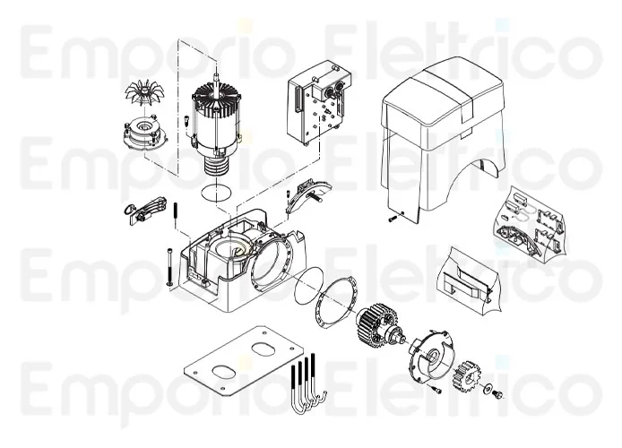 beninca spare parts page for motor bull20t.s
