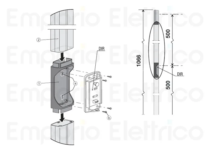 came pvc extension h=0,5 mt 001dir-cgp dir-cgp