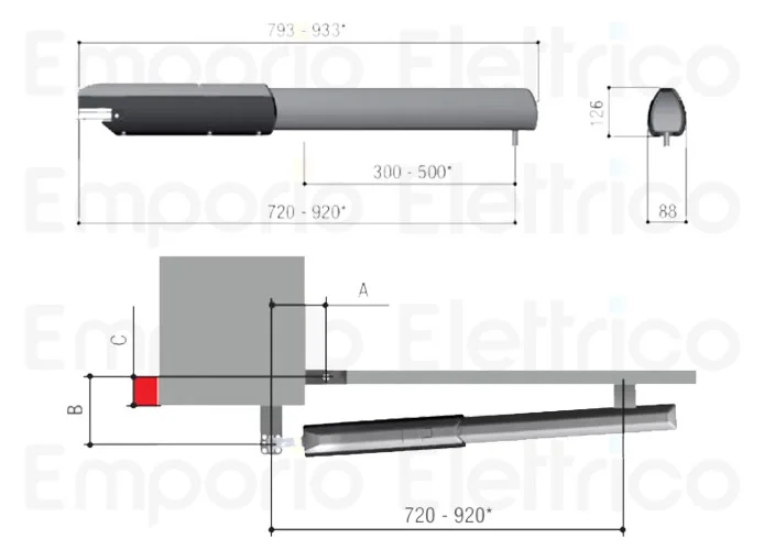 came 2 x gearmotor ati 24v 001a5024n a5024n