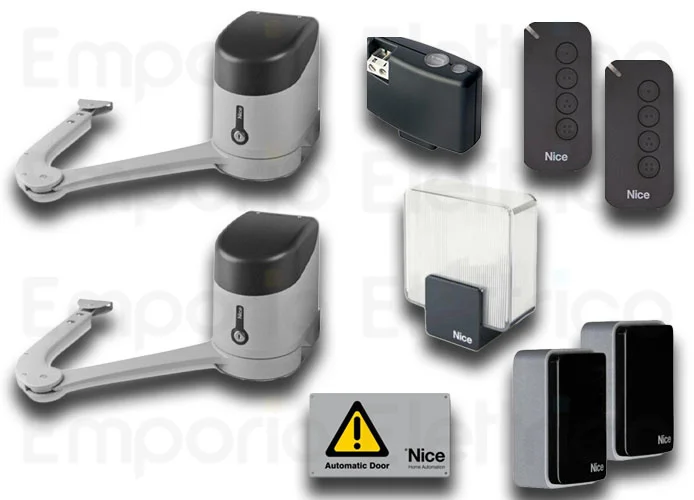 nice automation kit for swing gates 24Vdc hykekit bd hykebdkce