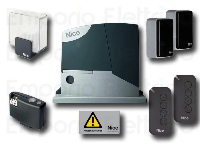 nice kit automazione 24v cancelli scorrevoli robuskit 400 bd rb400bdkce