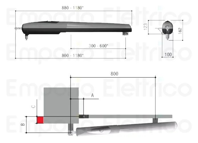 came 230v gearmotor axo 001ax402306 ax402306
