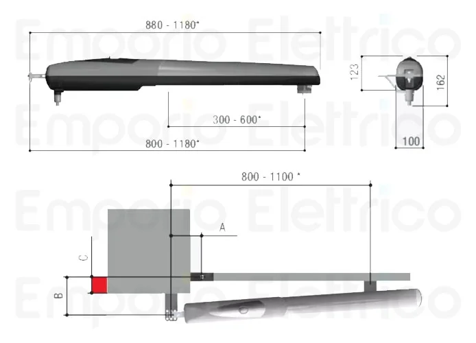 came 230v gearmotor axo 001ax71230 ax71230