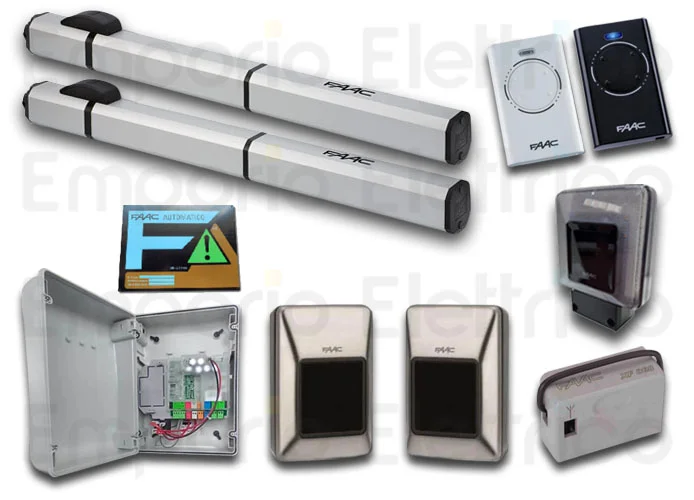 faac swing gate automation kit 24v hybrid plus integral 105684