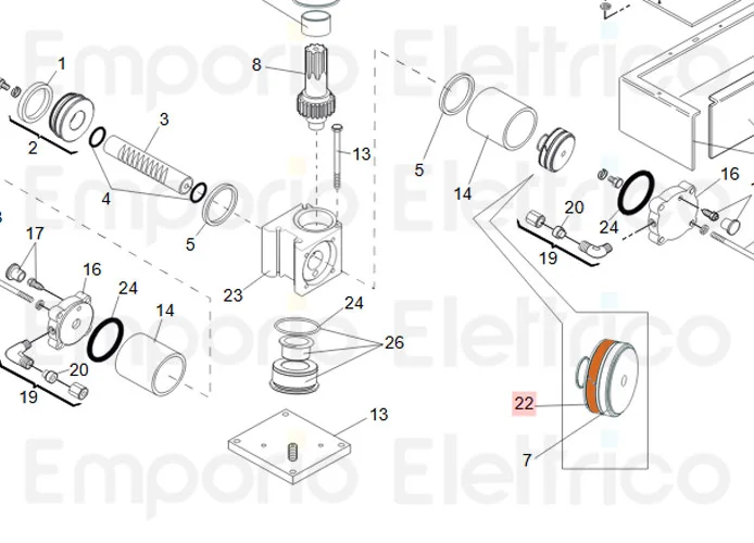faac ricambio anello pist.e/gt 70x65-9,7/102 7049195
