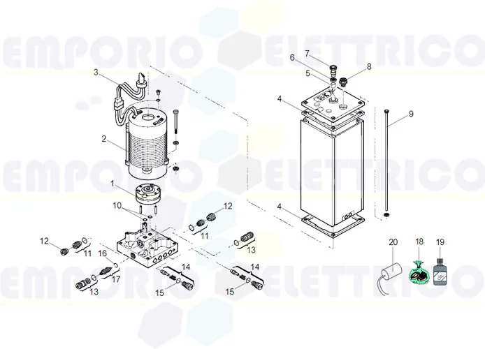 faac hydraulic control unit spare parts page 760 sb