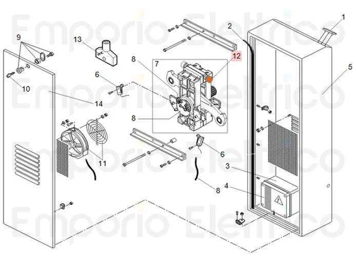 faac ricambio vite reg.corsa sbarra 7019285