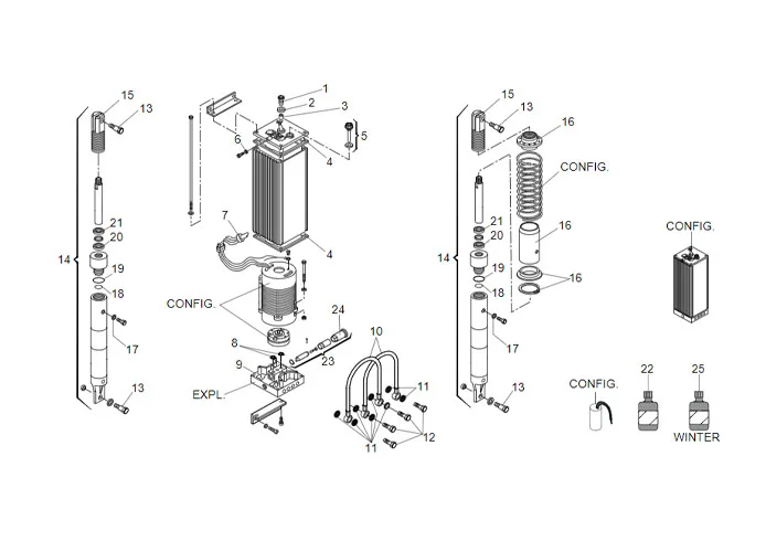 faac spare parts page for barriers 620 standard
